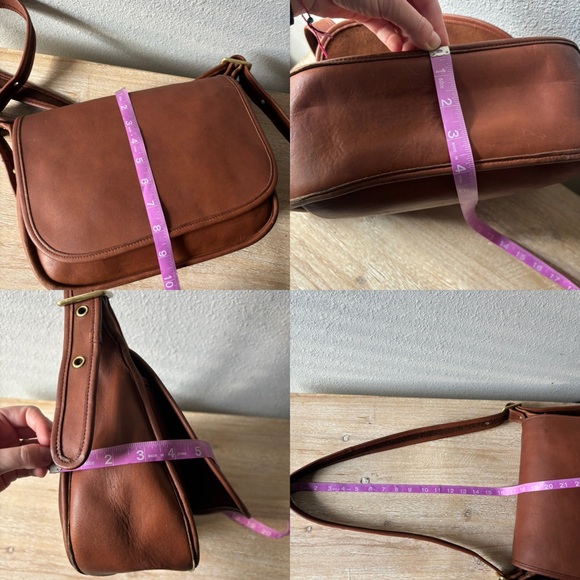 COACH Vintage Brown Leather Messenger Bag - Picture 14 of 14